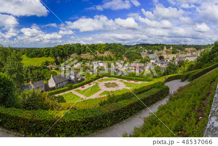 Panorama of town Fougeres in Brittany France Panorama of town Fougeres in Brittany France 48537066