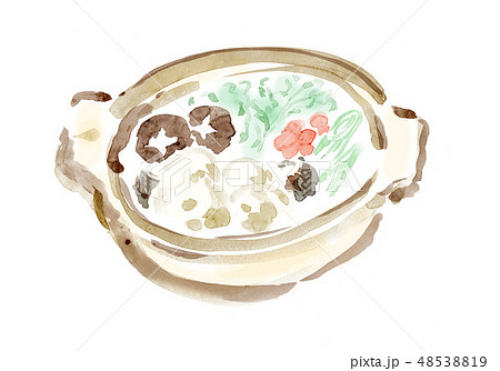 河豚鍋 フグ鍋 てっちり ちゃんこ鍋 鍋物 鍋 手描き 手書き 筆書き 筆描き 河豚鍋 フグ鍋 てっちり ちゃんこ鍋 鍋物 鍋 手描き 手書き 筆書き 筆描き 48538819