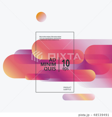Dynamic vector background with geometric shapes composition 48539491