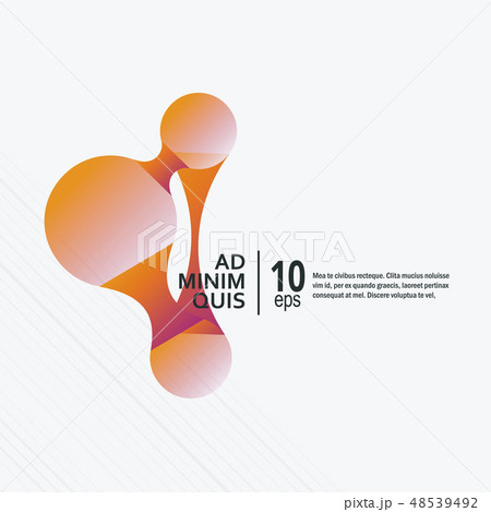 Vector connect circle design. Minimal abstract geometric 48539492