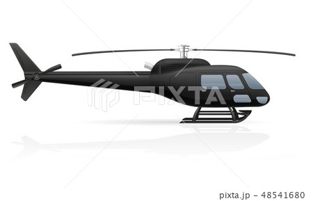 civilian passenger helicopter vector illustration 48541680