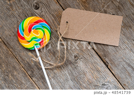 Lollipop with a tag Lollipop with a tag 48541739
