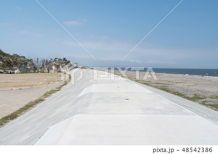 防潮堤 東松島市 野蒜 津波 防災 減災 防潮堤 東松島市 野蒜 津波 防災 減災 48542386