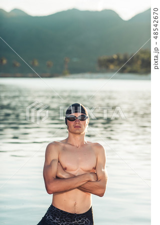 Swimmer model in a sea 48542670
