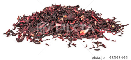 Dried hibiscus petals isolated Dried hibiscus petals isolated 48543446