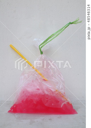 Empty Soft drink in plastic bag Thailand 48546314
