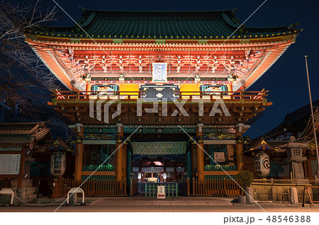 神田明神 隨神門 夜景 (東京都千代田区) 2019年2月現在 神田明神 隨神門 夜景 (東京都千代田区) 2019年2月現在 48546388