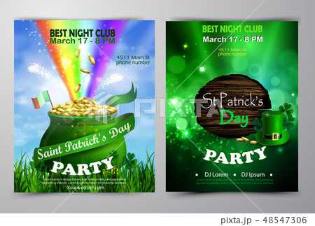 Vector St. Patrick s Day poster design template Vector St. Patrick s Day poster design template 48547306