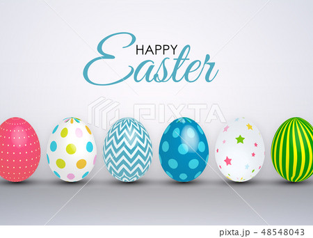 Abstract Happy Easter Template Holiday Background 48548043