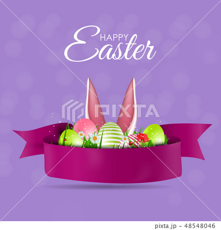 Abstract Happy Easter Template Holiday Background 48548046