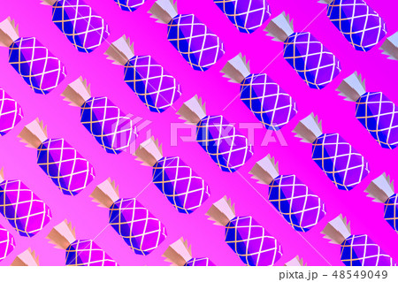 Modern paper pattern from pineapples  48549049