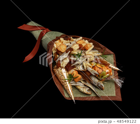 Original bouquet consisting of dried salted fish Original bouquet consisting of dried salted fish 48549122