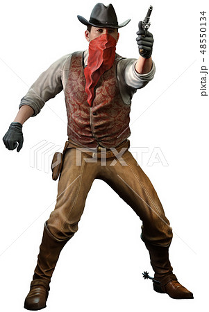 Cowboy 3d Illustrationのイラスト素材