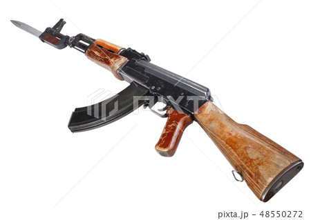 First model AK - 47 assault rifle with bayonet 48550272