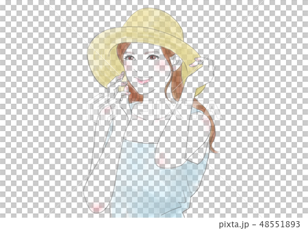 草帽婦女 草帽婦女 48551893