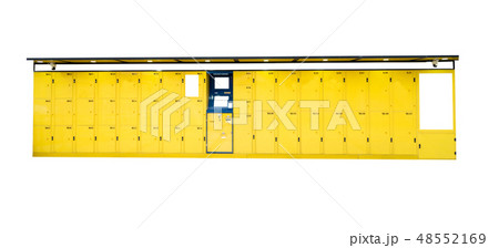 Mock up on locker service for traveler luggage  48552169