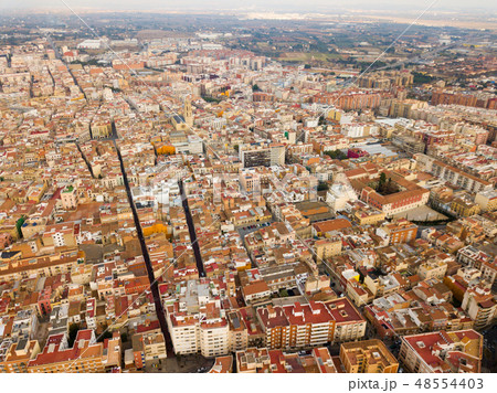 Aerial perspective of Reus cityscape Aerial perspective of Reus cityscape 48554403