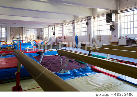 Interior of acrobatic center Interior of acrobatic center 48555486