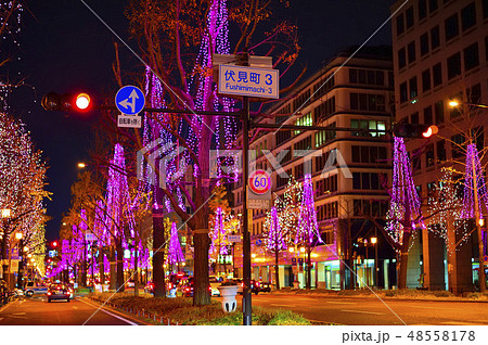 御堂筋 イルミネーション 御堂筋 イルミネーション 48558178