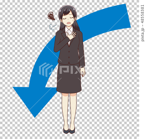 Women's suit disappointed 48558381