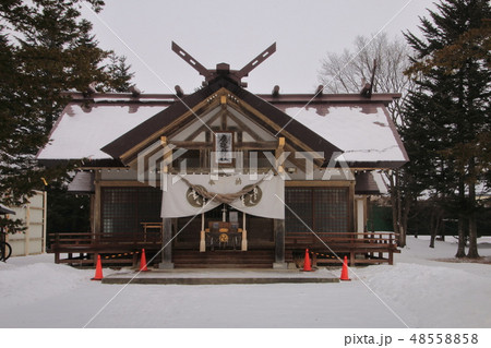 冬の鹿追神社 冬の鹿追神社 48558858