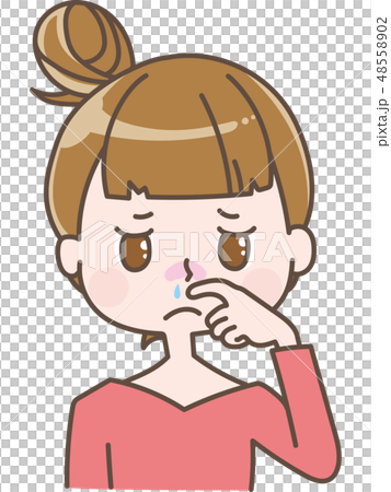 流鼻涕女性冷花粉熱 流鼻涕女性冷花粉熱 48558902