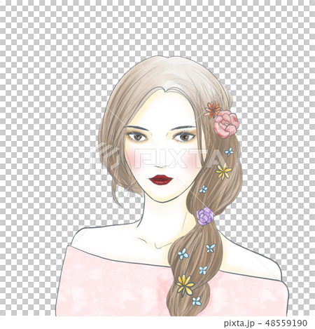 Foreigner model women material - Stock Illustration [48559190] - PIXTA