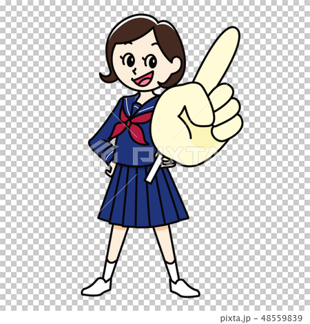 Junior high school student women's point Junior high school student women's point 48559839