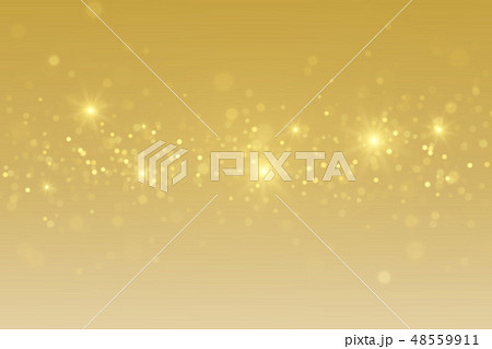 Golden magical background with sparkling lights 48559911