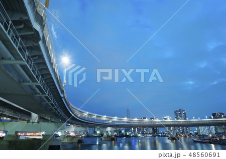 レインボーブリッジ夜景 レインボーブリッジ夜景 48560691