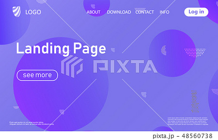 Landing page. Geometric background. 48560738