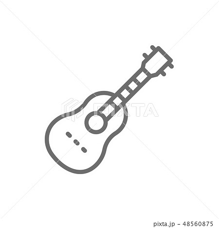 Acoustic Guitar String Musical Instrument Line のイラスト素材
