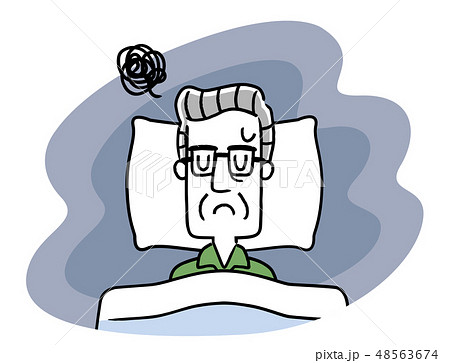 睡眠:シニア男性 睡眠:シニア男性 48563674