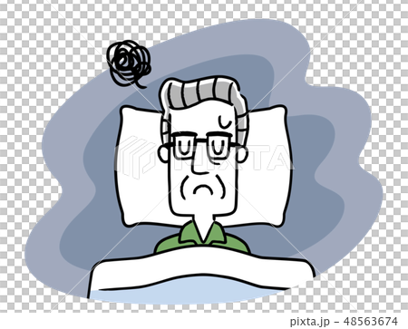 睡眠:シニア男性 睡眠:シニア男性 48563674