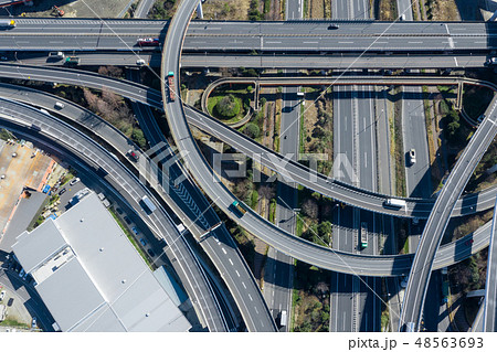 高速道路 空撮 高速道路 空撮 48563693