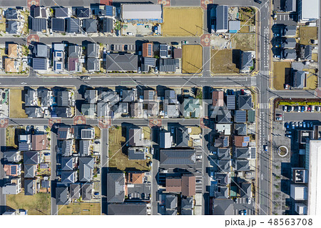 住宅地 空撮 48563708