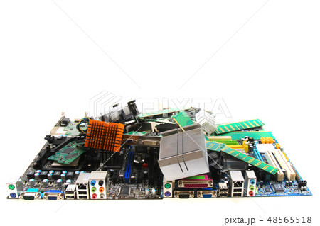 computer parts isolated 48565518