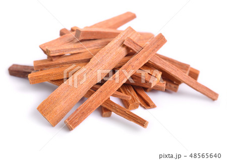 Chandan or sandalwood sticks isolated 48565640
