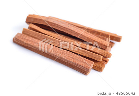 Chandan or sandalwood sticks isolated 48565642