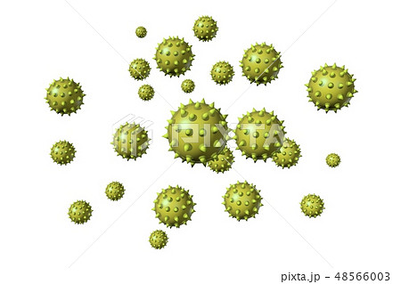 花粉イメージ 白バック(花粉症などに) 花粉イメージ 白バック(花粉症などに) 48566003