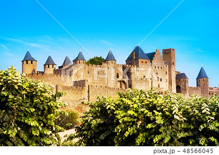 Old fortress of Carcassone. France. Old fortress of Carcassone. France. 48566045