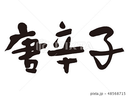 唐辛子 筆文字 唐辛子 筆文字 48568715