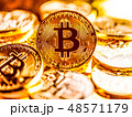 Golden Bitcoin. Business Background Concept 48571179