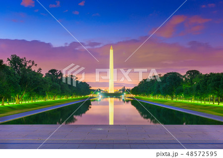 Washington Monument on the Reflecting Pool  Washington Monument on the Reflecting Pool  48572595