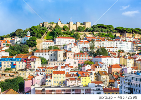 Lisbon, Portugal Old City Skyline Lisbon, Portugal Old City Skyline 48572599
