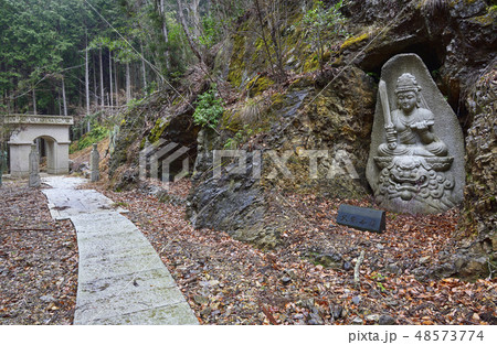 滝又の滝へ続く山道（京都府京都市右京区） 48573774