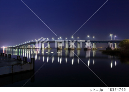 琵琶湖大橋の夜景 48574746