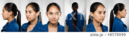 360 Asian Woman before applying make up hair style. no retouch, fresh face with acne, lips, eyes, cheek, nice smooth skin. Studio lighting white background, for aesthetics therapy treatment 360 Asian Woman before applying make up hair style. no retouch, fresh face with acne, lips, eyes, cheek, nice smooth skin. Studio lighting white background, for aesthetics therapy treatment 48576099