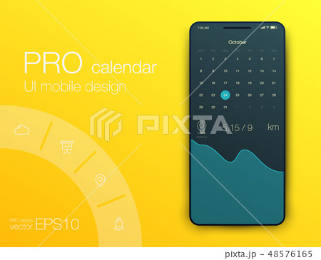 Mobile phone application for analytics. stock vector Mobile phone application for analytics. stock vector 48576165
