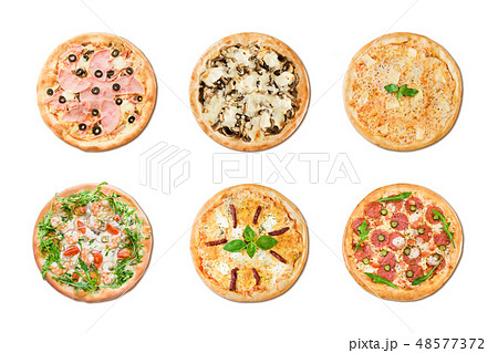 Six different pizza for menu. Six different pizza for menu. 48577372